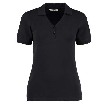 Polo col V Sophia personnalisé