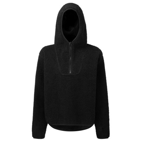 Sweat à capuche zippé sherpa avec fermeture éclair 1/4 pour femme TriDri® personnalisé