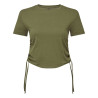 Crop-top froncé femme TriDri® personnalisé