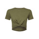 Crop-top torsadé femme TriDri® personnalisé
