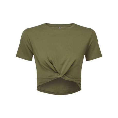 Crop-top torsadé femme TriDri® personnalisé