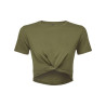 Crop-top torsadé femme TriDri® personnalisé