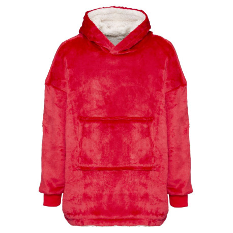 Le sweat à capuche Ribbon pour enfants de style sherpa, confortable, réversible et oversize personnalisé