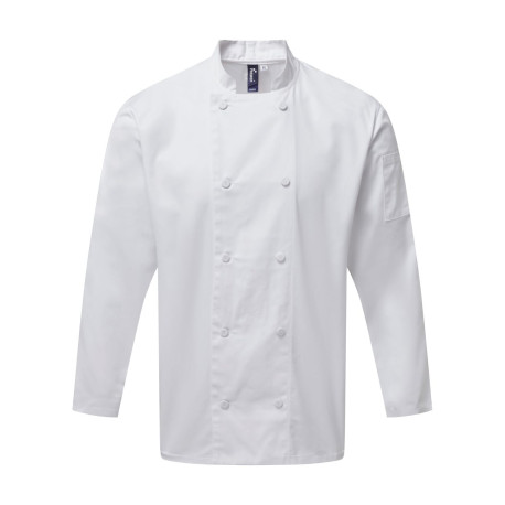 Veste de cuisine à manches longues Coolchecker® à empiècement dans le dos en mesh personnalisé