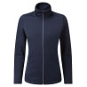 Sweat-shirt durable à fermeture zippée intégrale à teinture par filature pour femmes   personnalisé