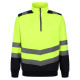 Pro hi-vis 1/4 zip sweatshirt personnalisé