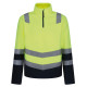 Pro hi-vis half zip fleece top personnalisé