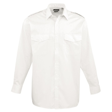 Chemise de pilote à manches longues personnalisé