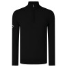Pull en mérinos côtelé à zip 1/4 personnalisé