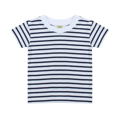 T-shirt à manches courtes rayé personnalisé