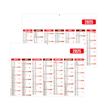 BANCAIRE STANDARD GAMECO ROUGE 2025 - 210X155