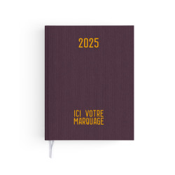 AGENDA EMBOITE SEMAINIER TOILE 2025 - 210X270