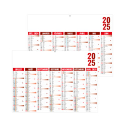 BANCAIRE STANDARD FLORENTIN ROUGE 2025 personnalisé