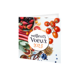 CARTE DE VOEUX COULEURS CUISINE 2025 personnalisé