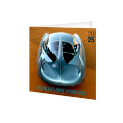 CARTE DE VOEUX COULEURS DESIGN CAR 2025 personnalisé