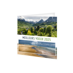 CARTE DE VOEUX PAYSAGES DE FRANCE 2025 personnalisé