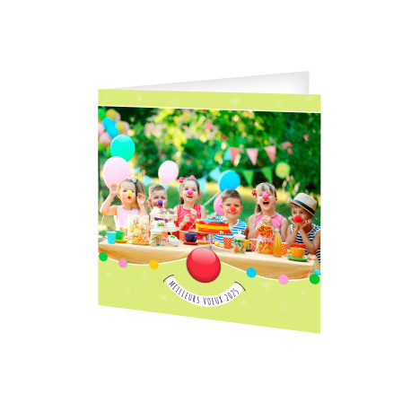 CARTE DE VOEUX GOUTERS D'ENFANTS 2025 - 280X140
