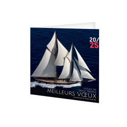 CARTE DE VOEUX VOILE CLASSIQUE 2025 personnalisé