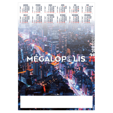 POSTER MÉGALOPOLIS 2025 - 500X700