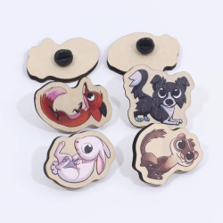 Pin’s en bois – 25 mm