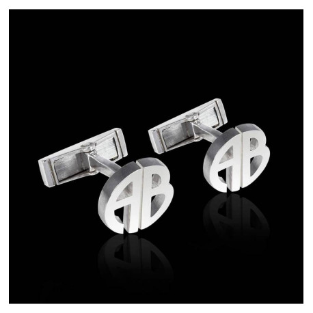 Duo de boutons de manchettes personnalisés sur-mesure