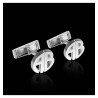 Duo de boutons de manchettes personnalisés sur-mesure