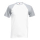 T-shirt de baseball bicolore vierge ou à personnaliser