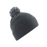 Bonnet à pompon bicolore  avec votre logo