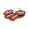 Badge ovale à épingle 70x45 mm vierge ou à personnaliser