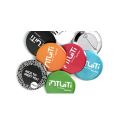 Badge rond à épingle 32 mm vierge ou à personnaliser