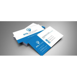 Carte de visite de 350 g/m² vierge ou à personnaliser
