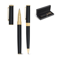 VERSAILLES. KIt roller et stylo bille en métal vierge ou à personnaliser