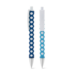 CIRCLE. Stylo à bille avec finition en caoutchouc vierge ou à personnaliser