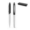 Ensemble de stylo roller et stylo bille en métal publicitaire de qualité à petit prix.