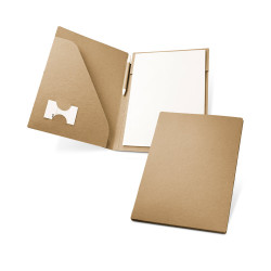 POE. Chemise A4 en carton avec bloc de feuilles lignées personnalisé