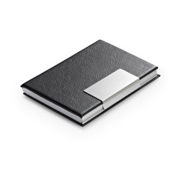 REEVES. Porte-cartes en aluminium personnalisé