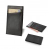 KUTCHER. Porte-cartes en cuir avec blocage RFID vierge ou à perso