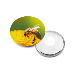 Button III. Badge motif d'abeille vierge ou à personnaliser