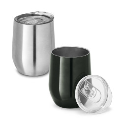 RONDE. Verre de voyage 400 ml vierge ou à personnaliser