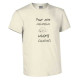 T-shirts "Pour être heureux, vivons couchés"