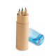 ROLS. Boîte avec 6 crayons de couleur personnalisé