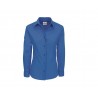 Chemise femme popeline coton manches longues - Élégance et confort