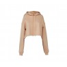 Sweat capuche femme court personnalisé