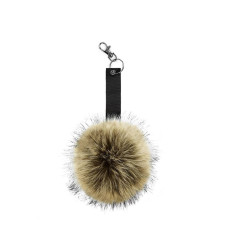 Porte-clés Pop Pom en fourrure vierge ou à personnaliser