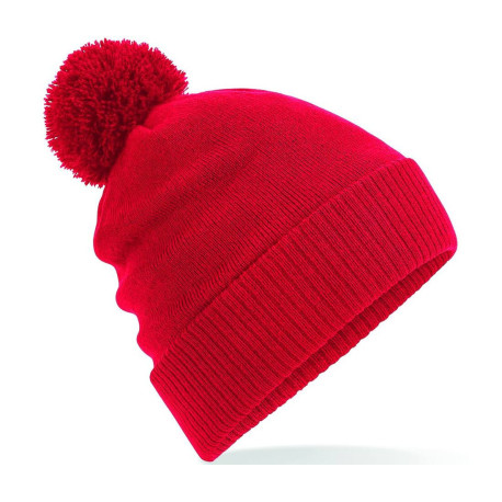 Bonnet avec pompon intérieur polaire personnalisé
