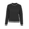 Sweat femme bandes contrastées vierge ou à personnaliser