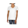 Tee-shirt femme col V vierge ou à personnaliser - Express et pas cher