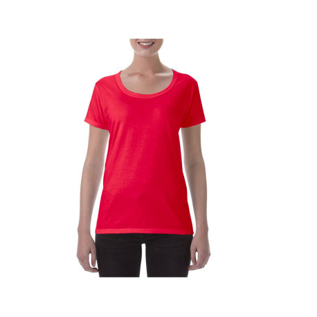 Tee-shirt femme 150 encolure large vierge ou à personnaliser - Express et pas cher