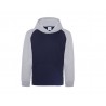 Sweat capuche & manches contrastées vierge ou à personnaliser