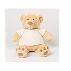 peluche ours blanc personnalisée pour enfants, cadeau pas ch